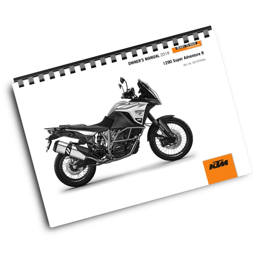 KTM 2018 - 1290 SUPER ADVENTURE R - OWNERS MANUAL USER GUIDE