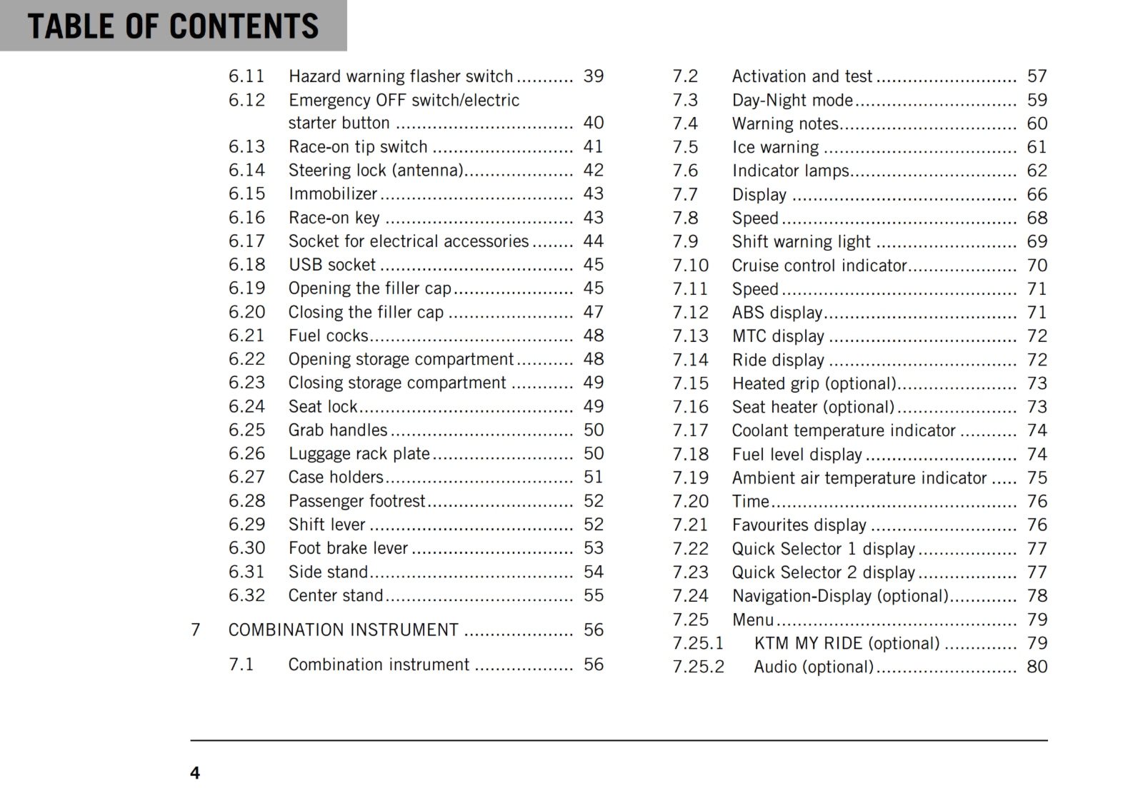 KTM 2018 - 1290 SUPER ADVENTURE R - OWNERS MANUAL USER GUIDE