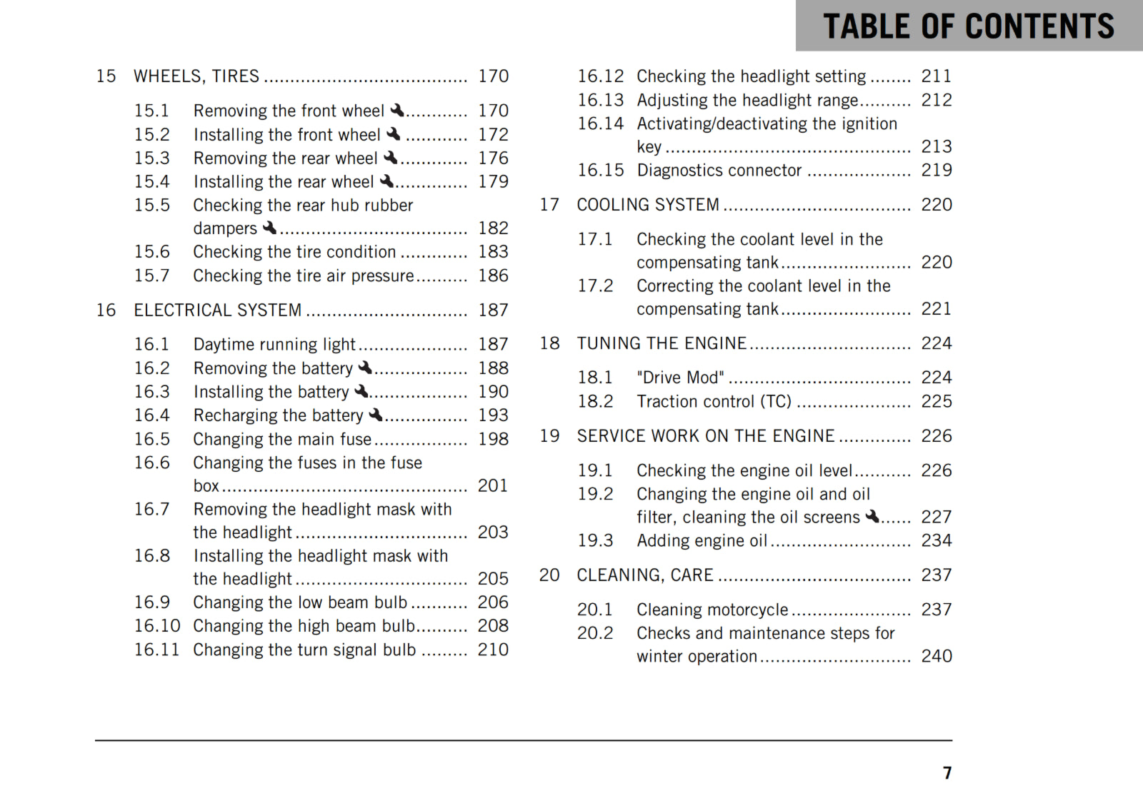 KTM 2018 - 1090 ADVENTURE - OWNERS MANUAL USER GUIDE