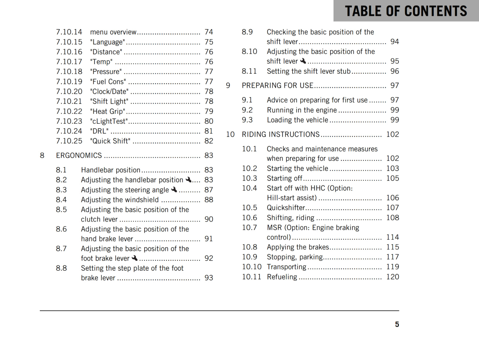 KTM 2018 - 1290 SUPER DUKE GT - OWNERS MANUAL USER GUIDE