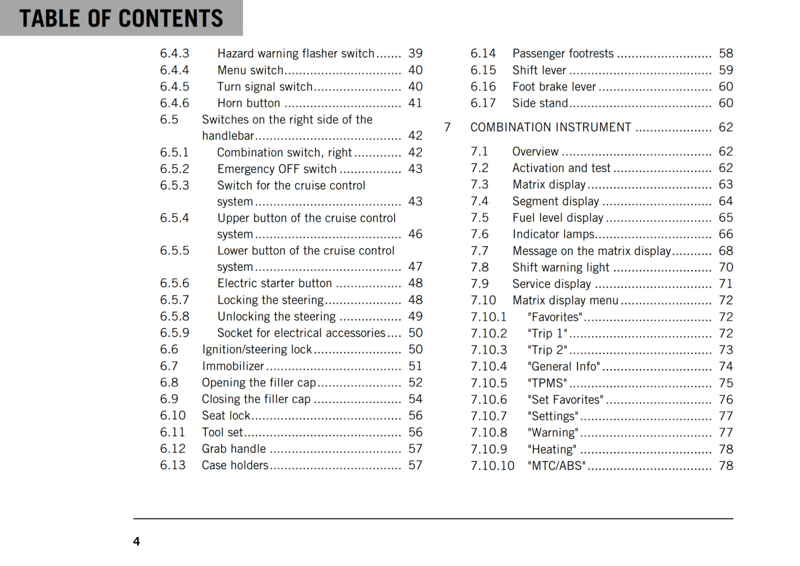 KTM 2018 - 1290 SUPER DUKE GT US - OWNERS MANUAL USER GUIDE