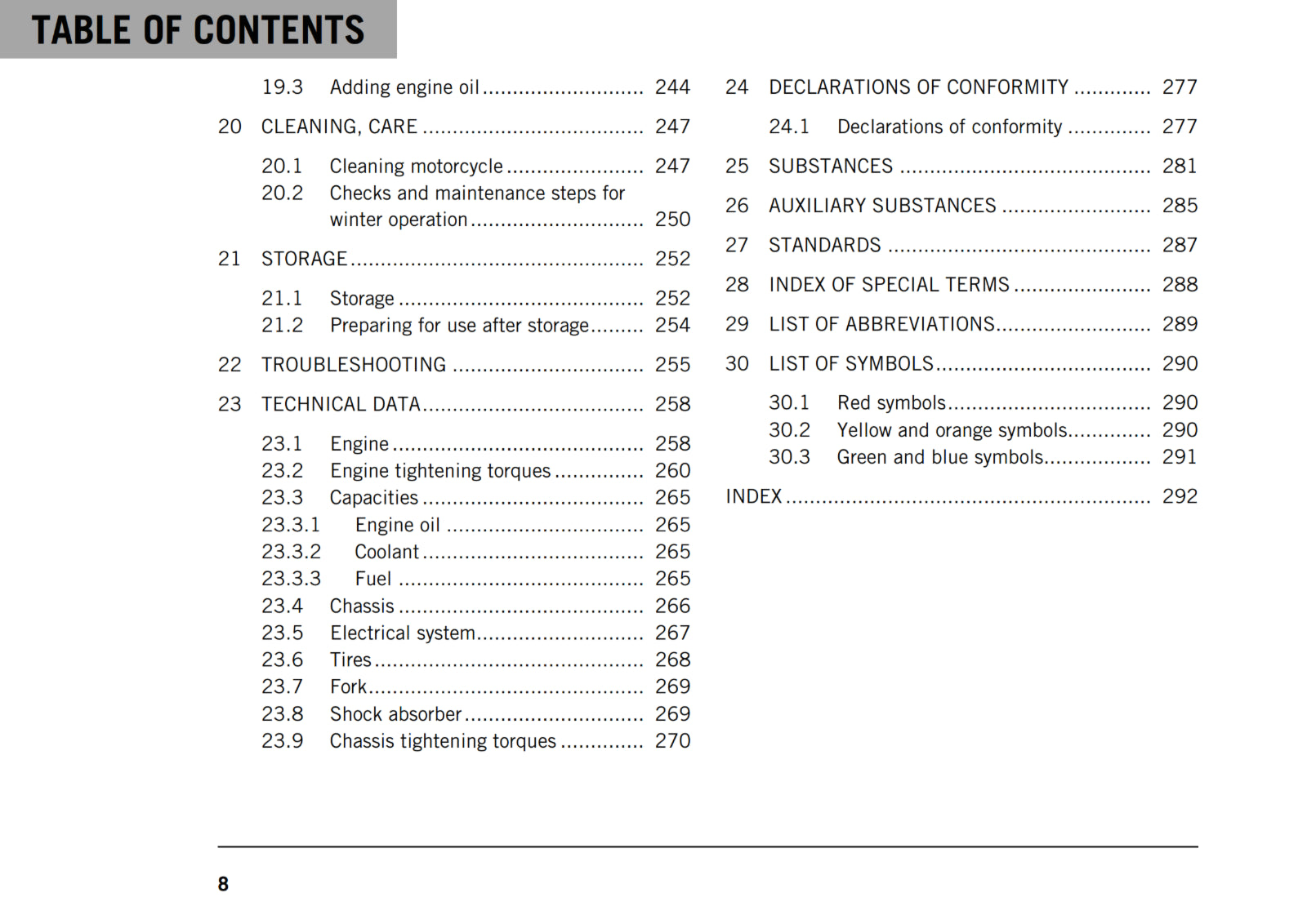 KTM 2018 - 1290 SUPER DUKE GT US - OWNERS MANUAL USER GUIDE