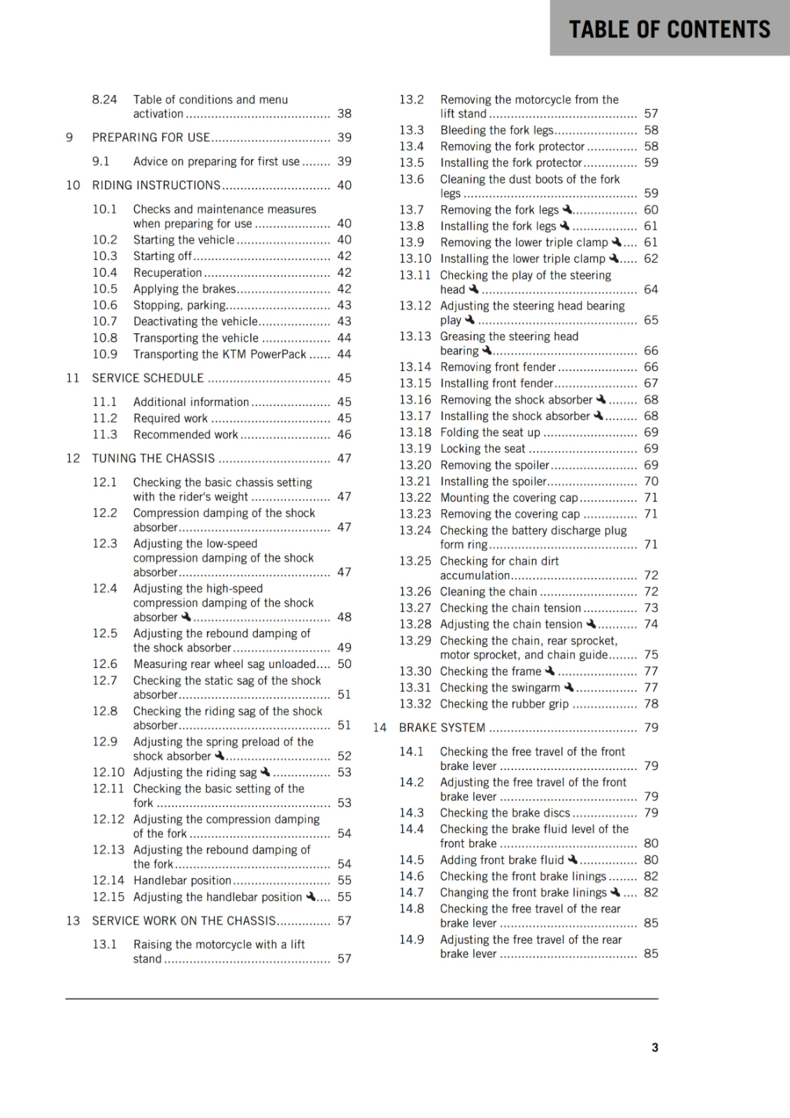 Official KTM 2018 Freeride E-XC NG Owners Manual (Digital & Physical Copy)