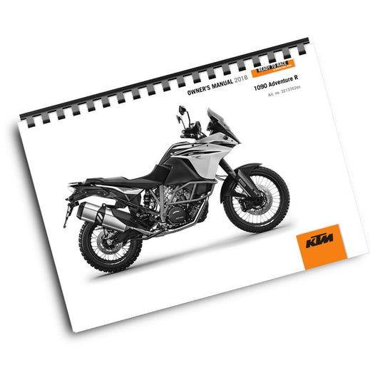 KTM 2018 - 1090 ADVENTURE R US - OWNERS MANUAL USER GUIDE