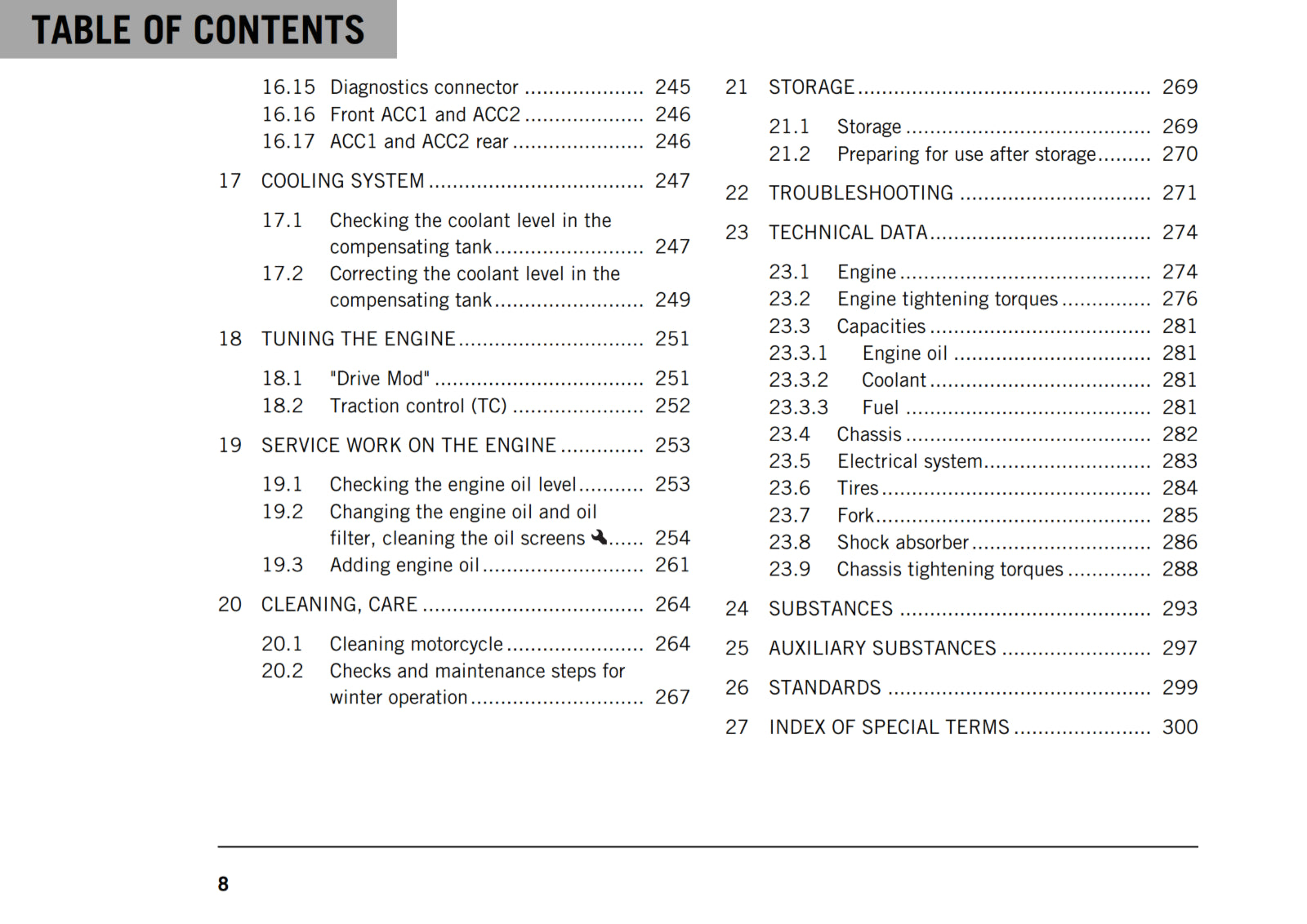 KTM 2018 - 1090 ADVENTURE R US - OWNERS MANUAL USER GUIDE
