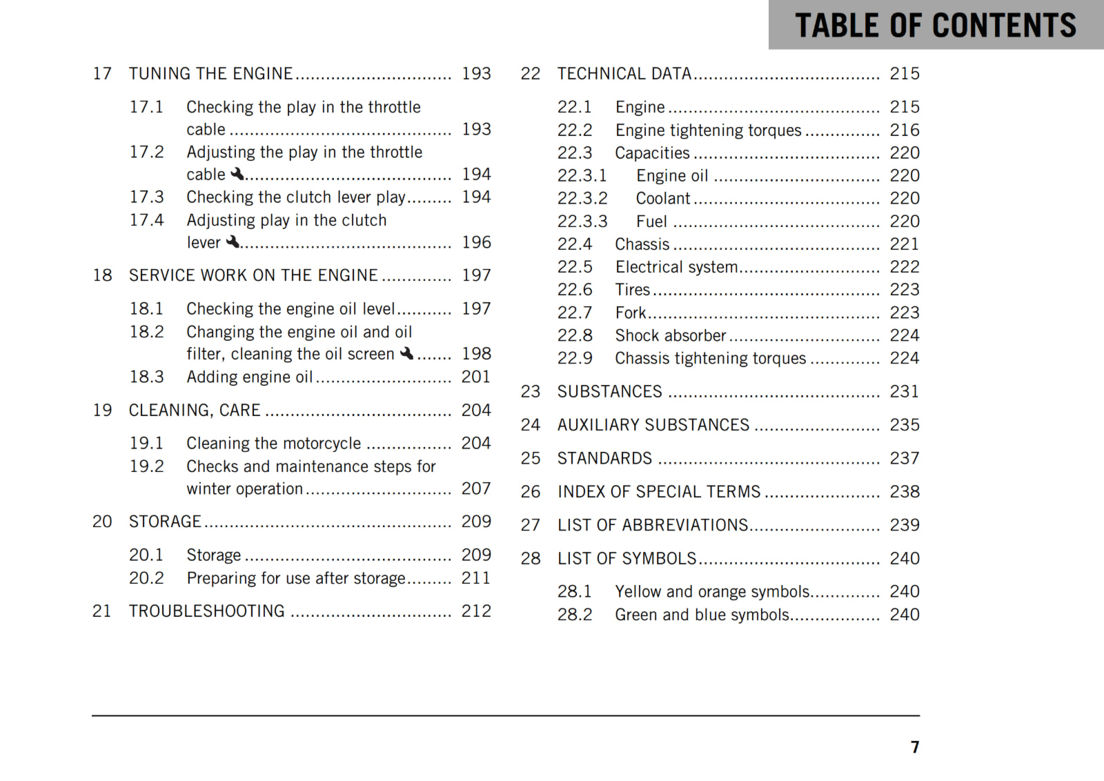 KTM 2018 - RC 200 - OWNERS MANUAL USER GUIDE