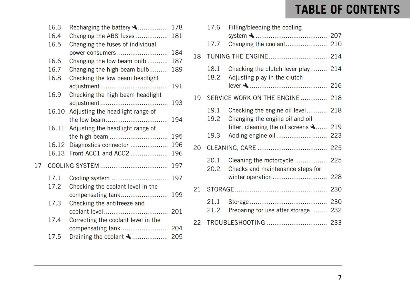 KTM 2018 - RC 390- OWNERS MANUAL USER GUIDE