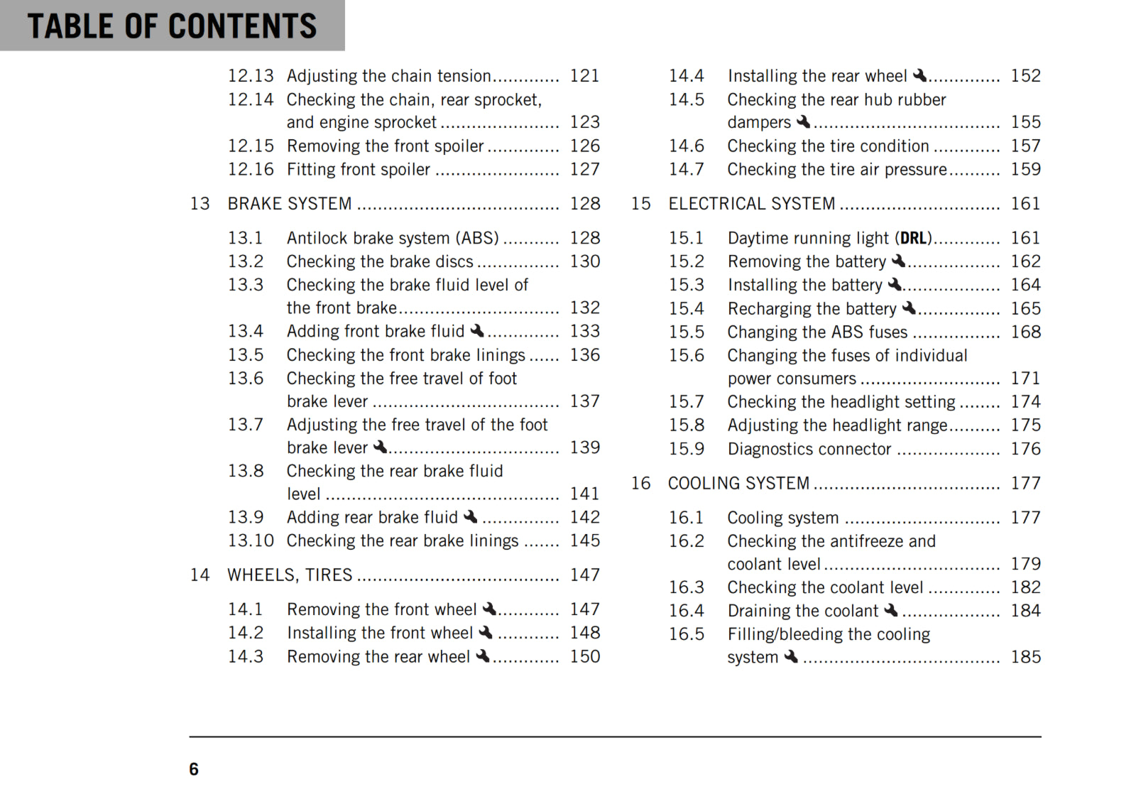 KTM 2018 - 125 DUKE - OWNERS MANUAL USER GUIDE