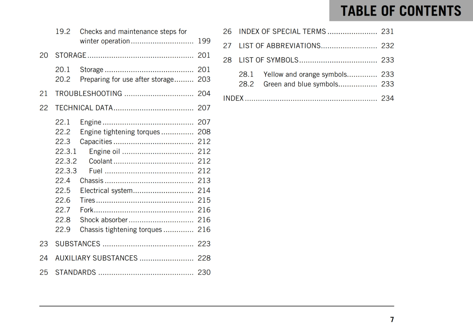 KTM 2018 - 200 DUKE - OWNERS MANUAL USER GUIDE