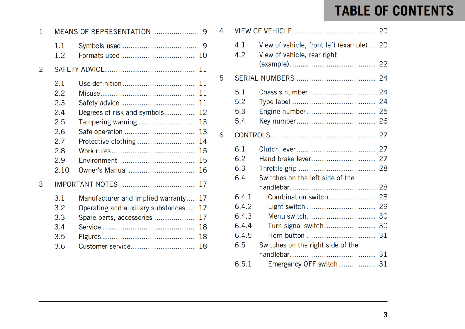 KTM 2018 - 390 DUKE - OWNERS MANUAL USER GUIDE