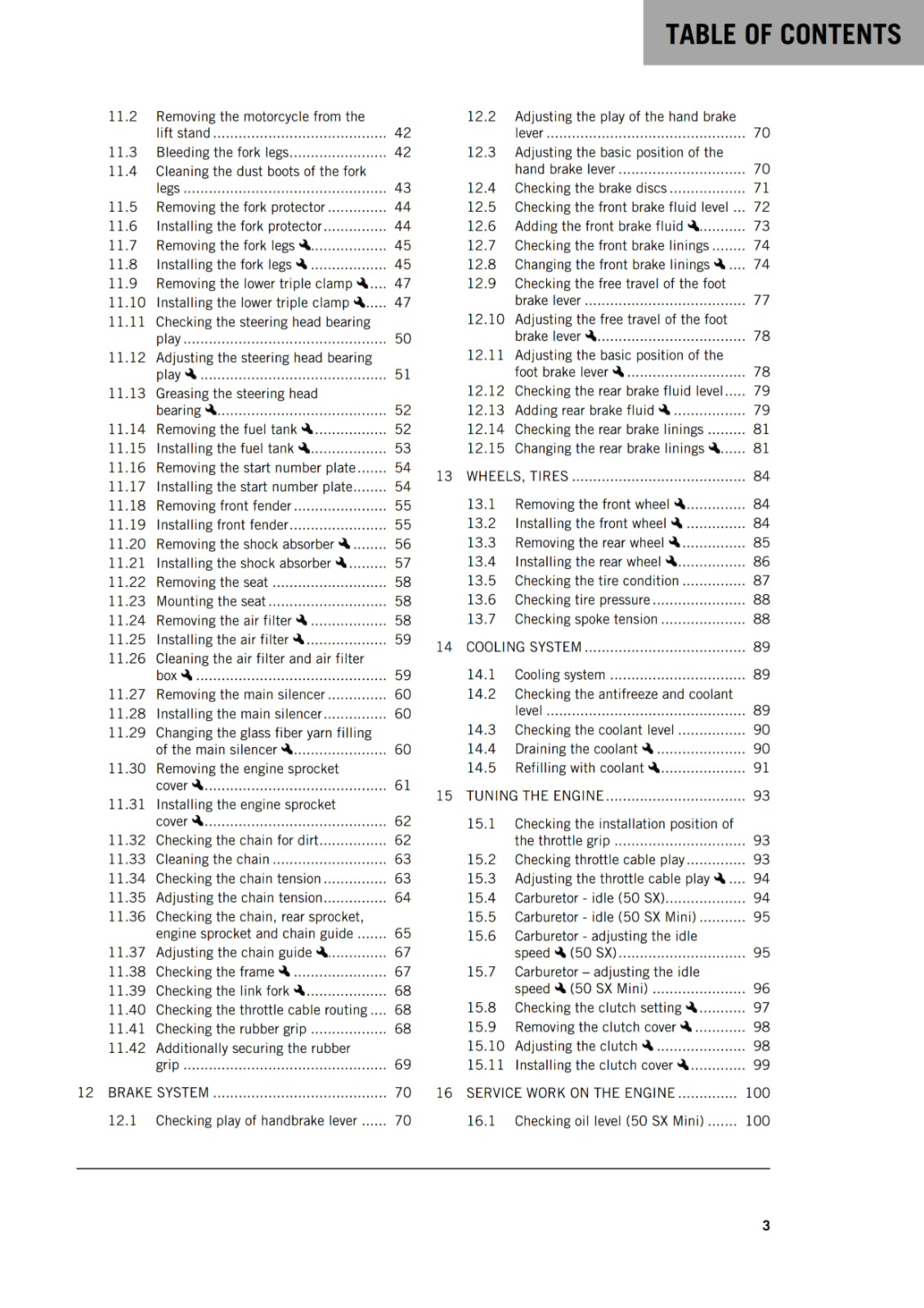 Official KTM 2019 50 SX & 50 SX Mini Owners Manual (Digital & Physical Copy)
