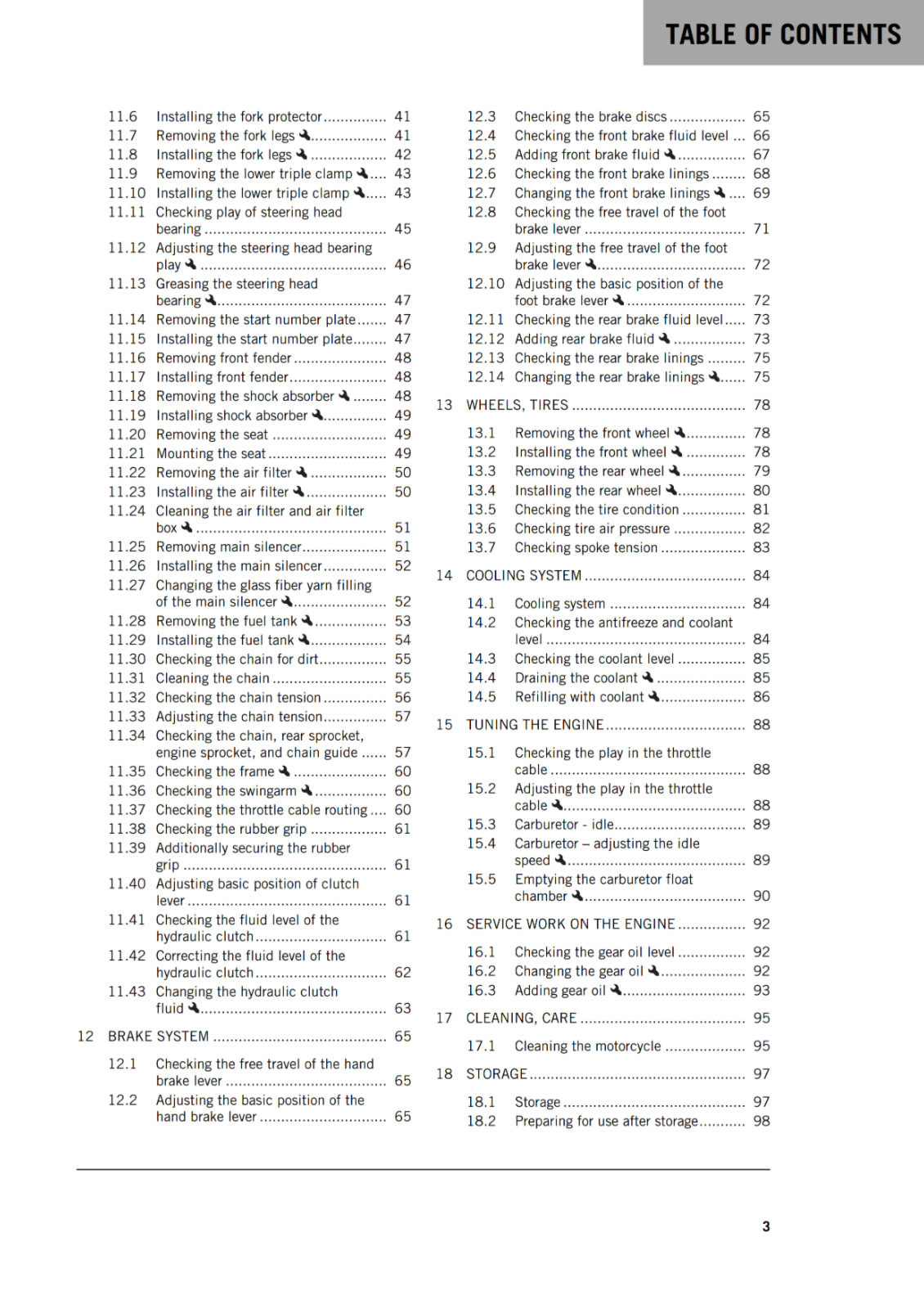 KTM 2019 - 65 SX - OWNERS MANUAL USER GUIDE