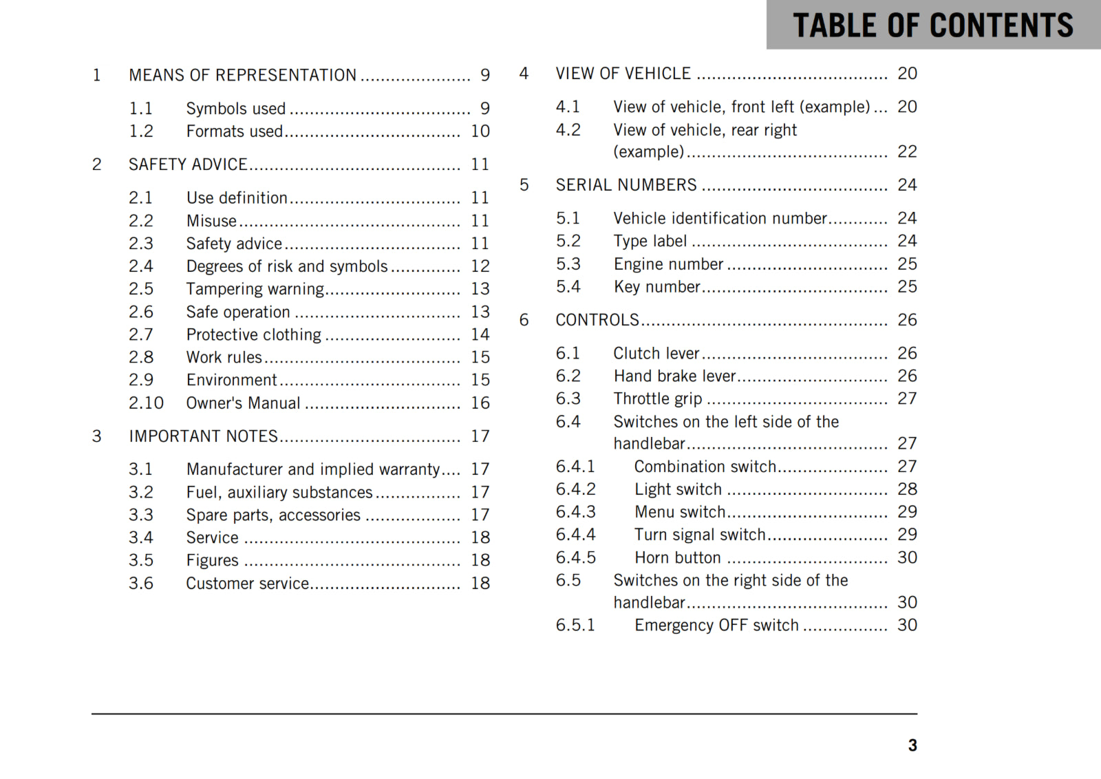 KTM 2019 - 125 DUKE - OWNERS MANUAL USER GUID9
