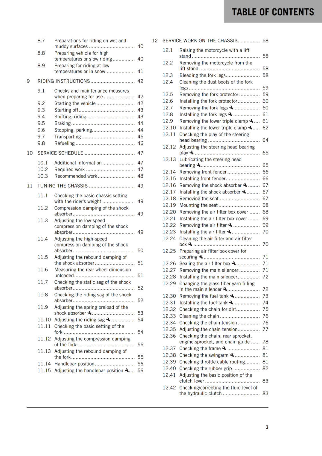 Official KTM 2019 125 XC-W & 150 XC-W Owners Manual (Digital & Physical Copy)