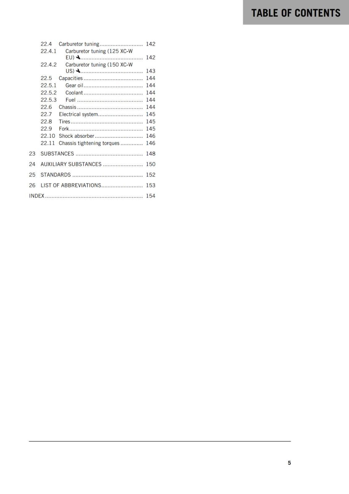 Official KTM 2019 125 XC-W & 150 XC-W Owners Manual (Digital & Physical Copy)