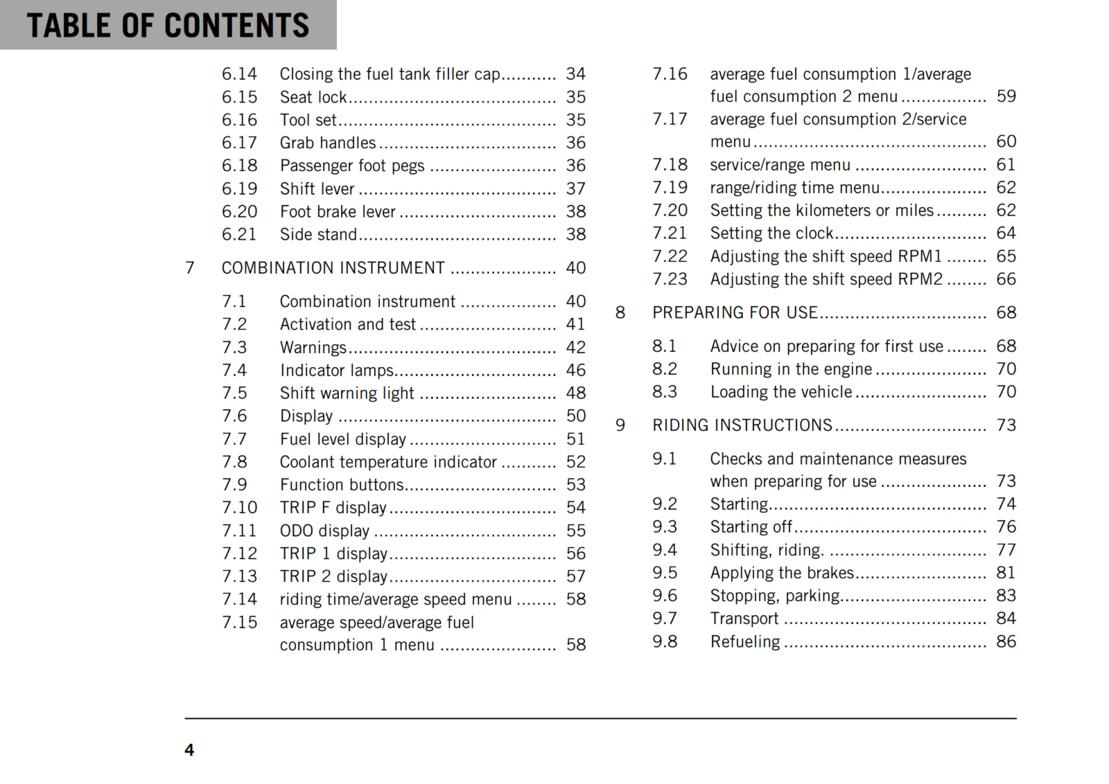 Official KTM 2019 200 Duke Owners Manual (Digital & Physical Copy)