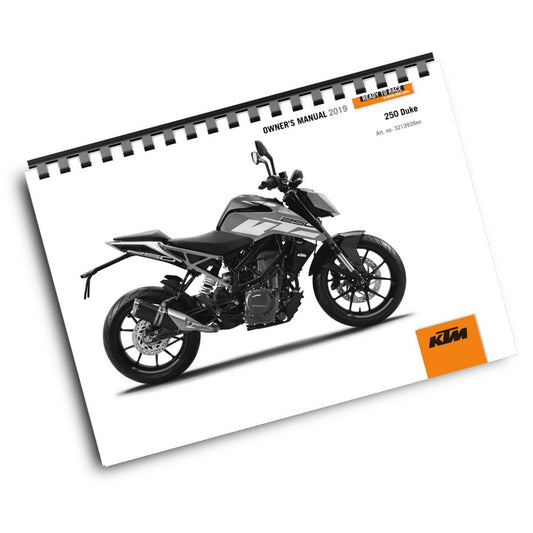 KTM 2019 - 250 DUKE - OWNERS MANUAL USER GUIDE