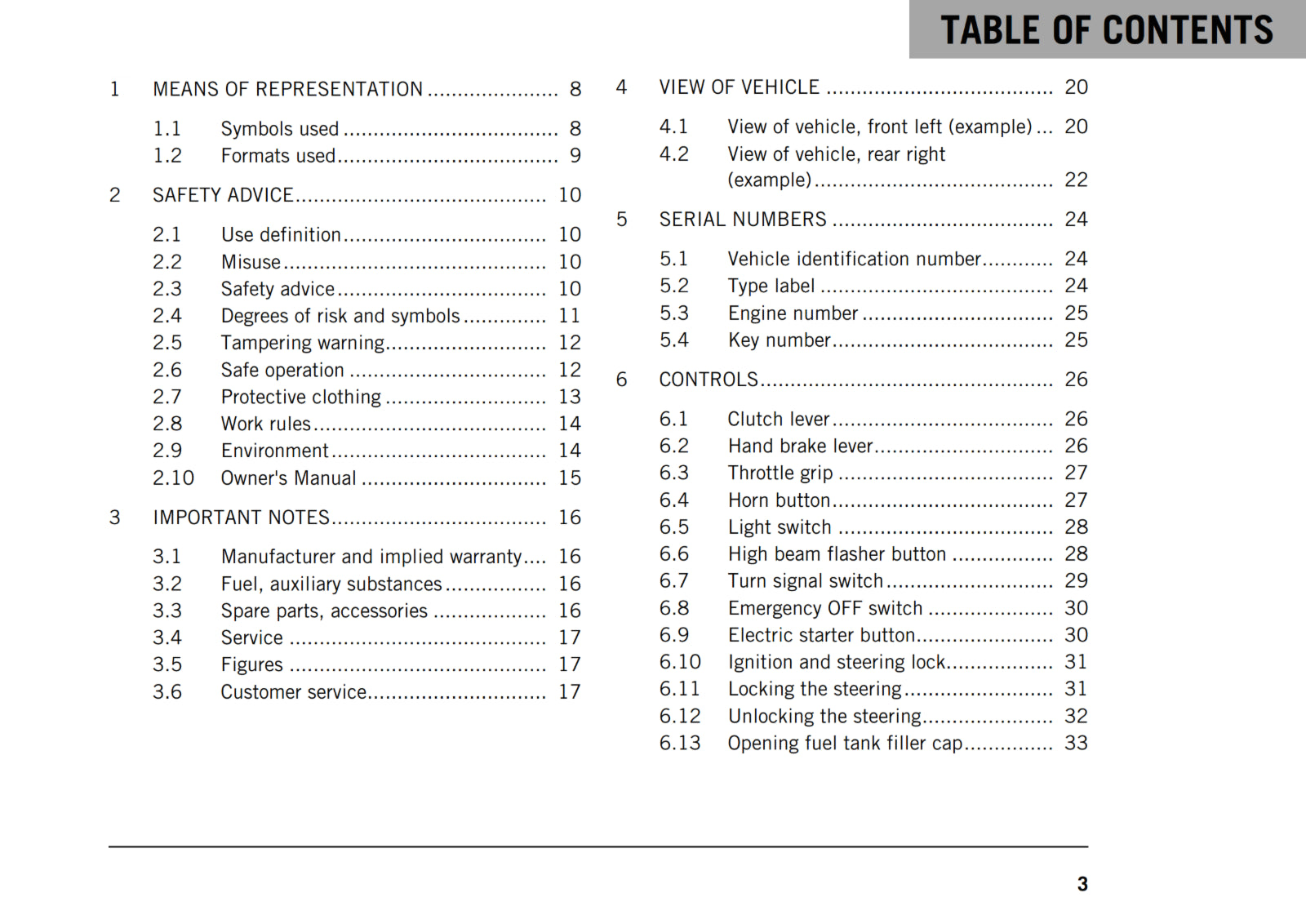 KTM 2019 - 250 DUKE - OWNERS MANUAL USER GUIDE