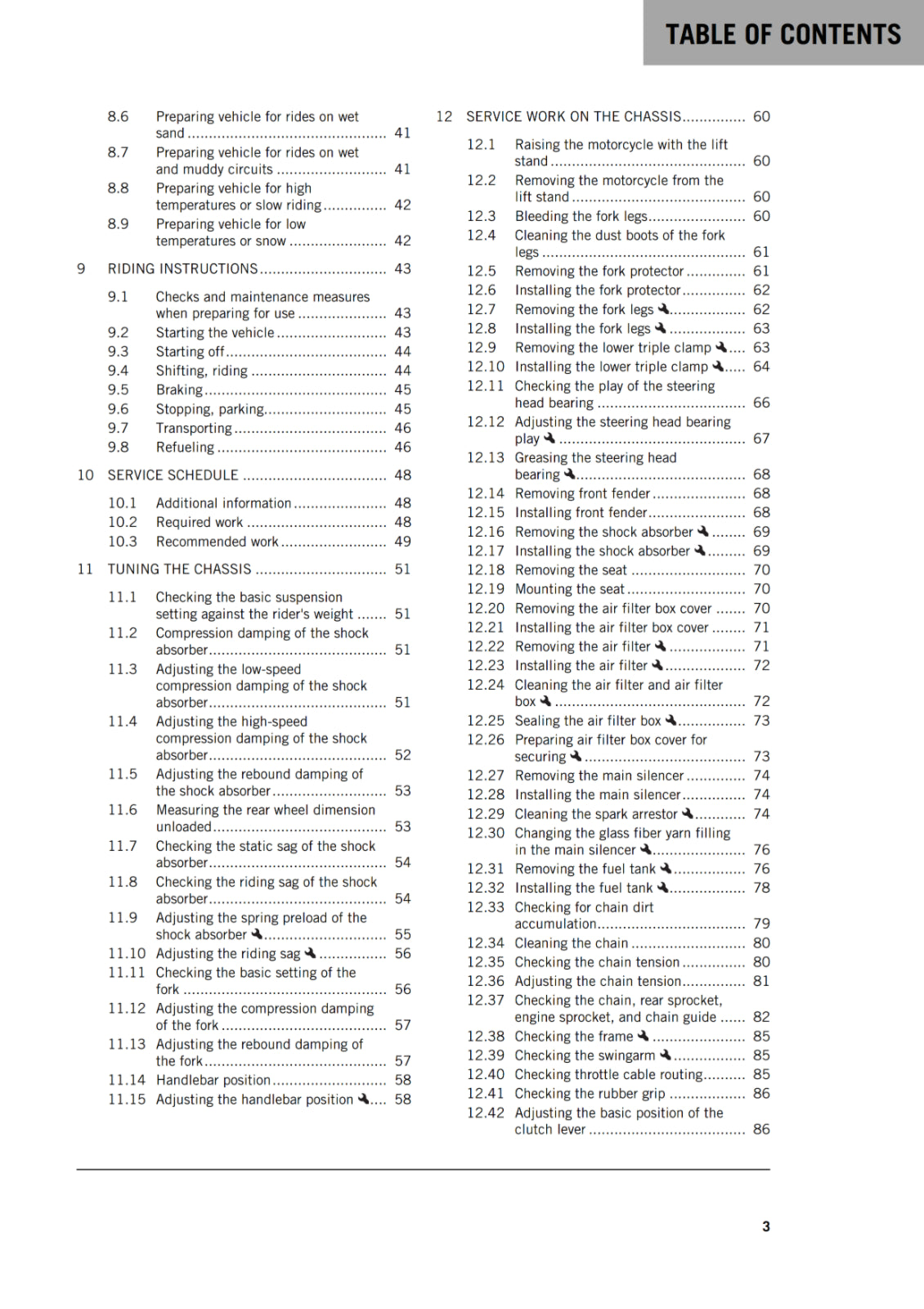 Official KTM 2019 250 EXC-F US Owners Manual (Digital & Physical Copy)