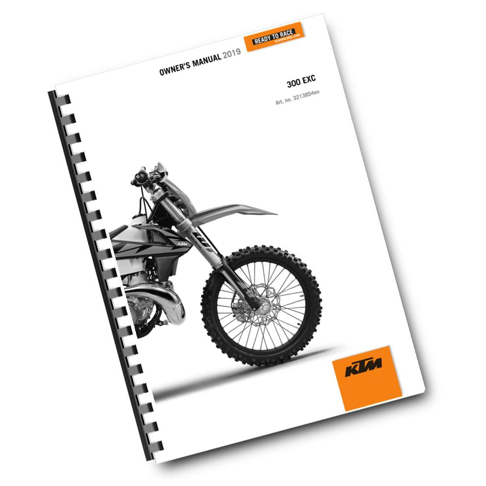 Official KTM 2019 300 SX Owners Manual (Digital & Physical Copy)