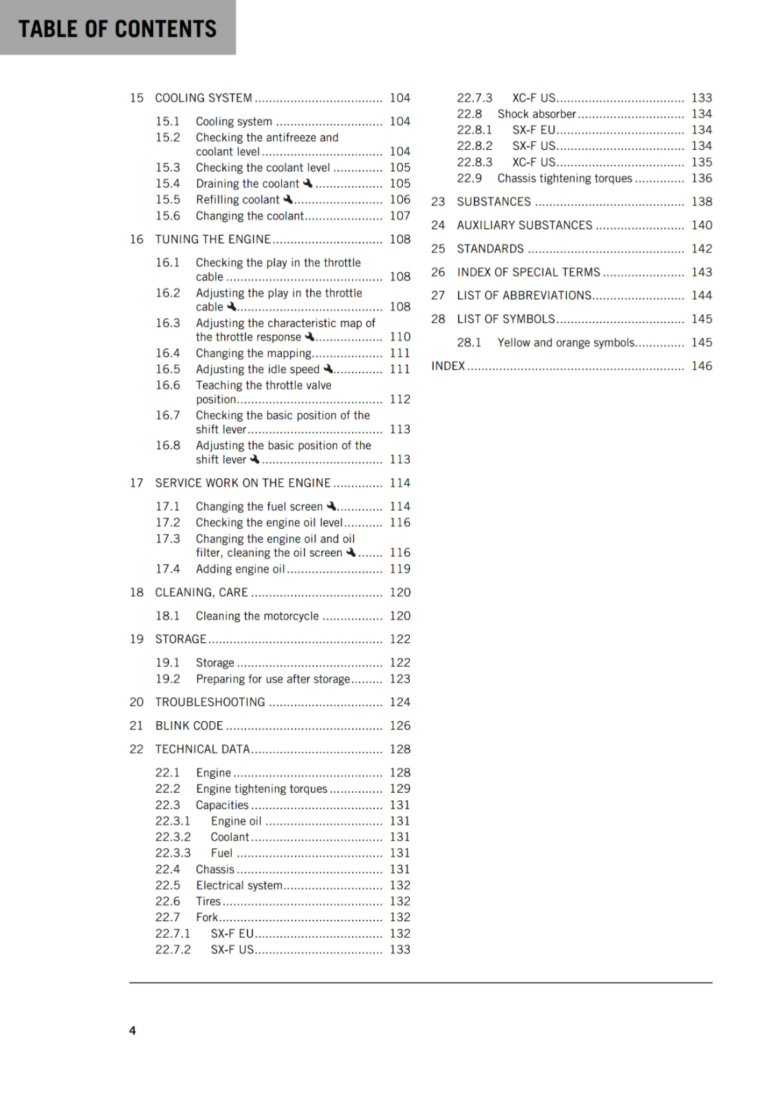 KTM 2019 - 350 SX-F EXC-F - OWNERS MANUAL USER GUIDE