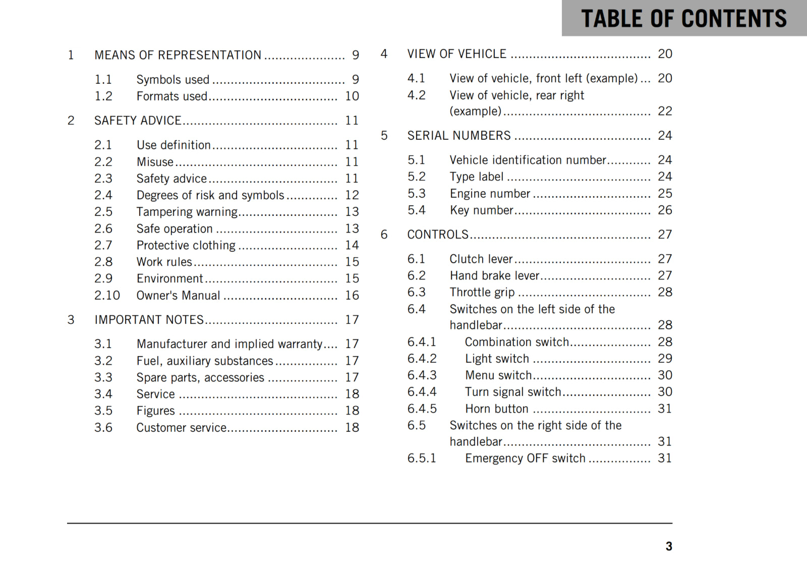 KTM 2019 - 390 DUKE - OWNERS MANUAL USER GUIDE