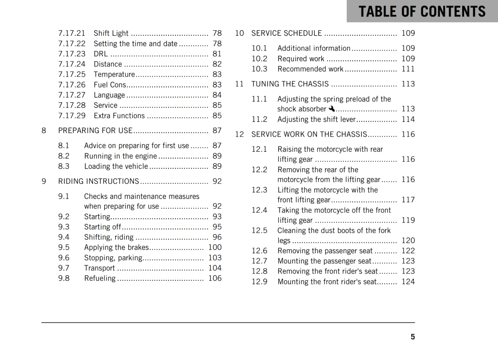 KTM 2019 - 390 DUKE - OWNERS MANUAL USER GUIDE