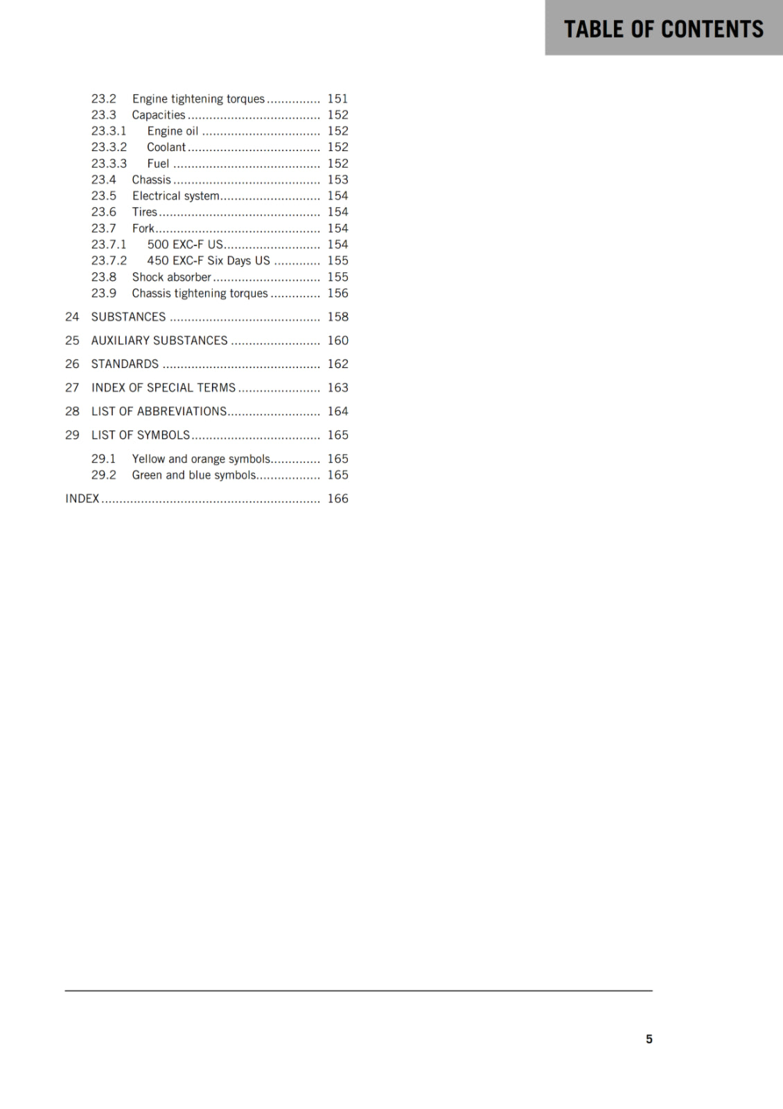 KTM 2019 - 450 500 EXC-F SIX DAYS US - OWNERS MANUAL USER GUIDE