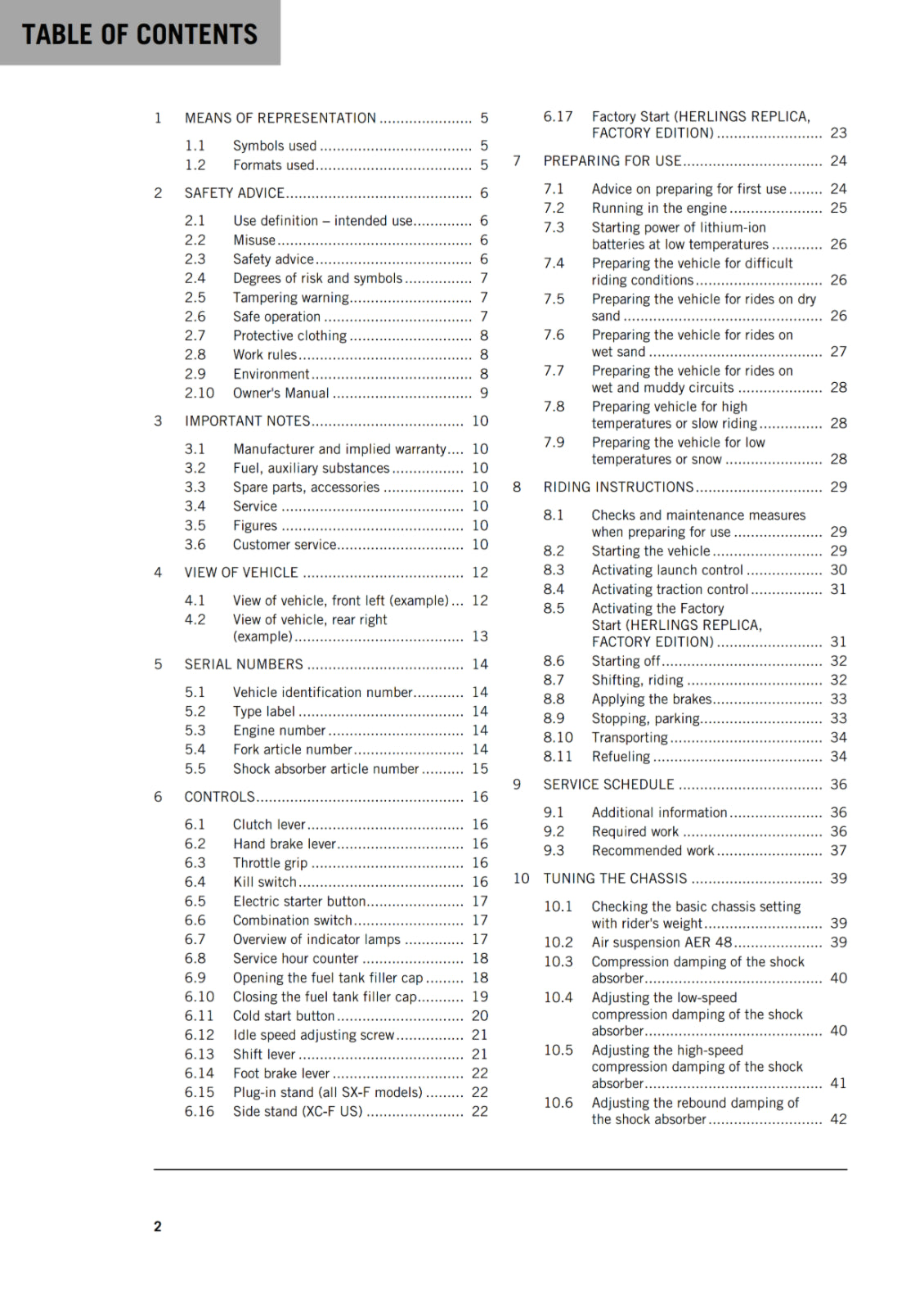 Official KTM 2019 450 XC-F, 450 SX-F, Herlings Replica & Factory Edition Owners Manual (Digital & Physical Copy)