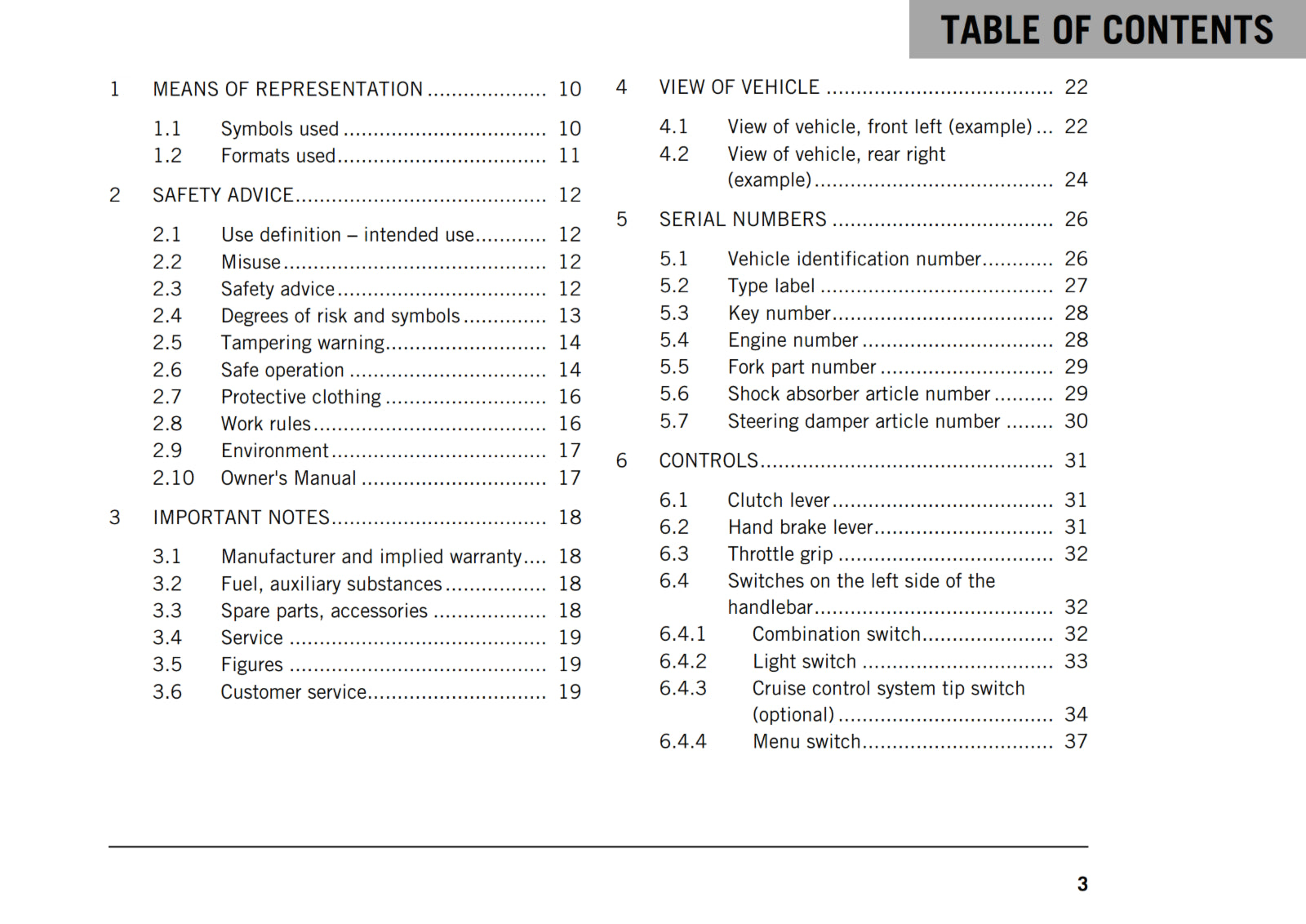 KTM 2019 - 790 ADVENTURE - OWNERS MANUAL USER GUIDE