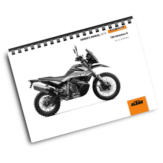 Official KTM 2019 790 Adventure R Owners Manual (Digital & Physical Copy)