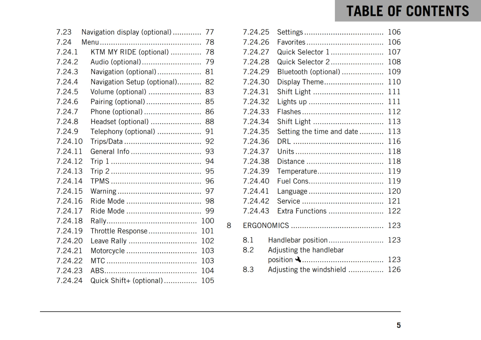 Official KTM 2019 790 Adventure R Owners Manual (Digital & Physical Copy)