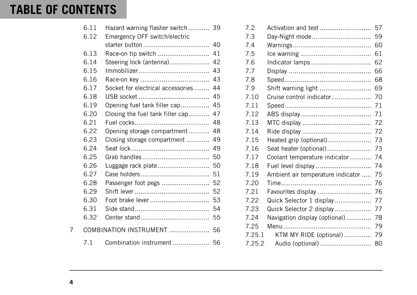 KTM 2019 - 1290 SUPER ADVENTURE R - OWNERS MANUAL USER GUIDE