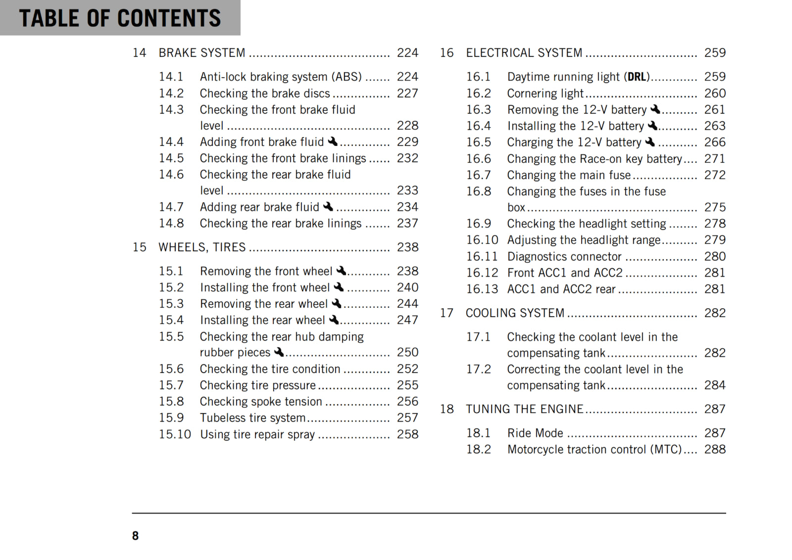 KTM 2019 - 1290 SUPER ADVENTURE R - OWNERS MANUAL USER GUIDE