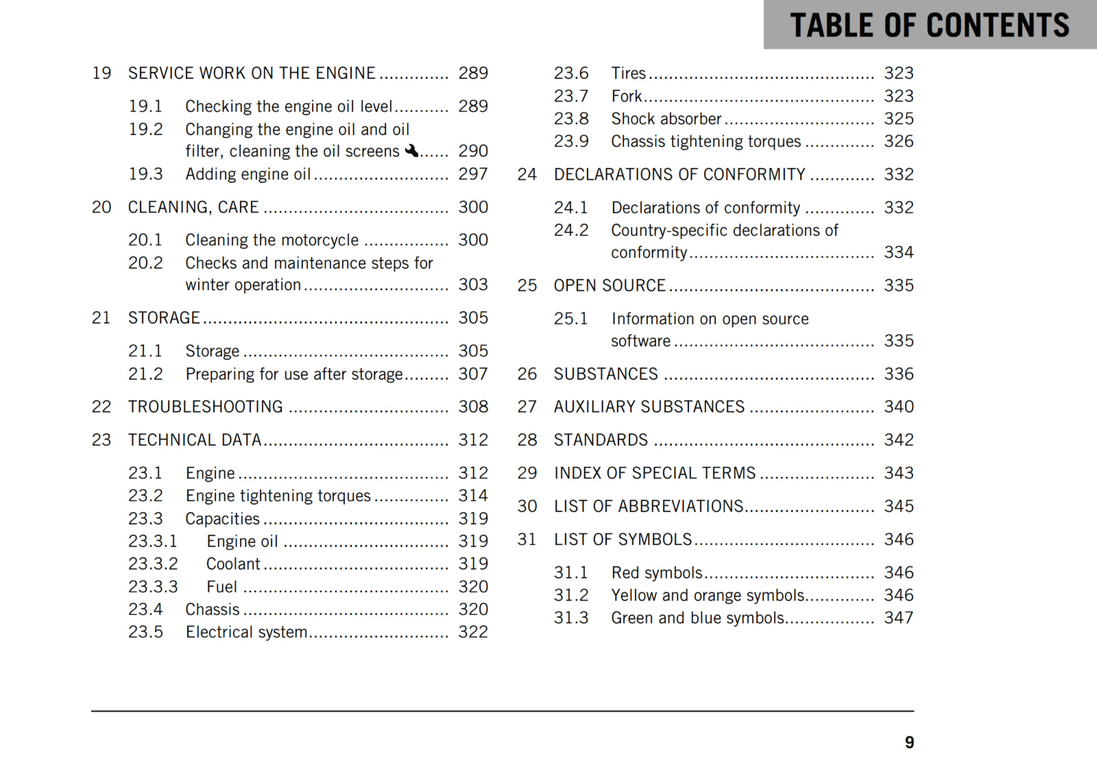 KTM 2019 - 1290 SUPER ADVENTURE R - OWNERS MANUAL USER GUIDE
