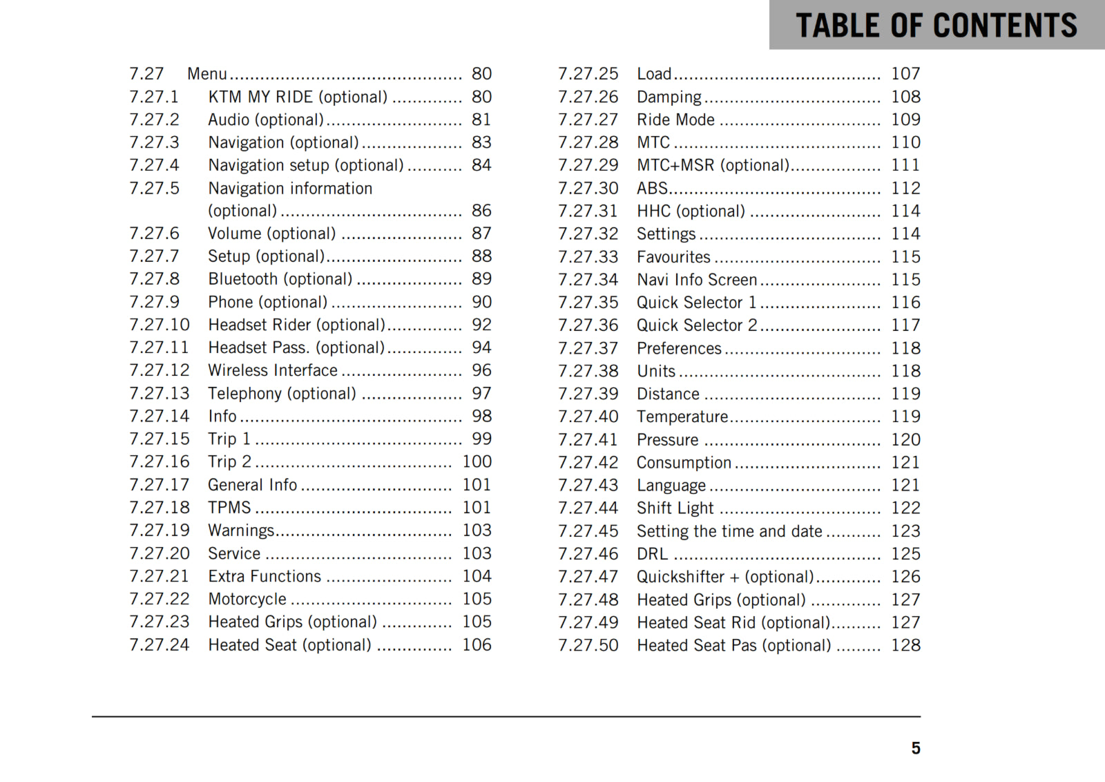 KTM 2019 - 1290 SUPER ADVENTURE S - OWNERS MANUAL USER GUIDE