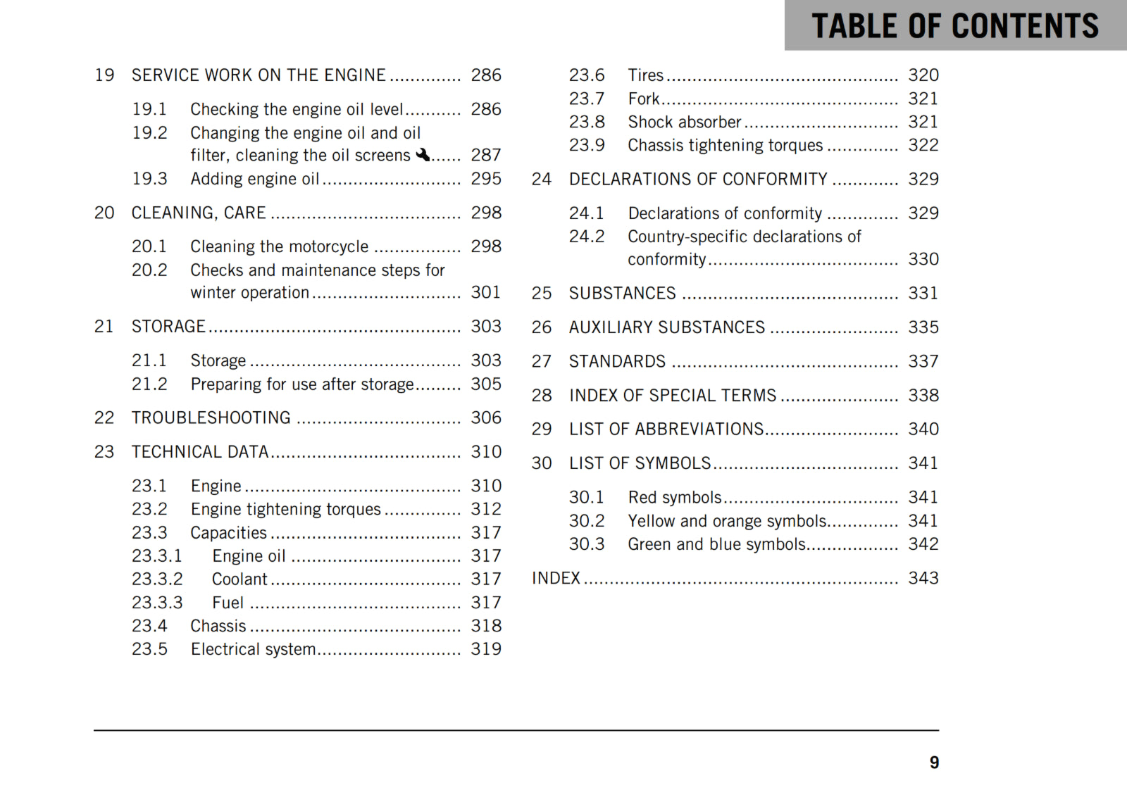 Official KTM 2019 1290 Super Duke GT Owners Manual (Digital & Physical Copy)
