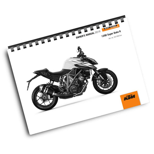KTM 2019 - 1290 SUPER DUKE R - OWNERS MANUAL USER GUIDE