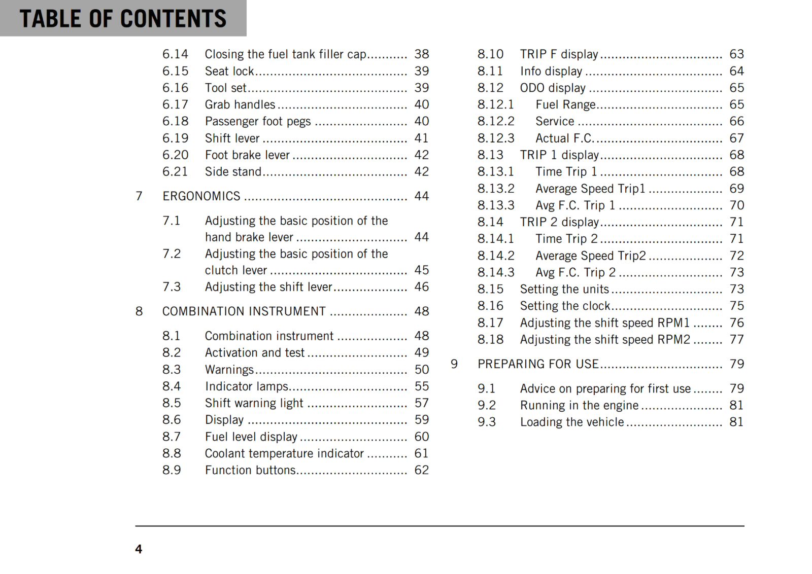 Official KTM 2019 RC 390 Owners Manual (Digital & Physical Copy)