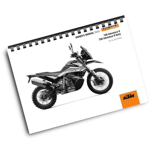 KTM 2020 - 790 ADVENTURE R RALLY - OWNERS MANUAL USER GUIDE