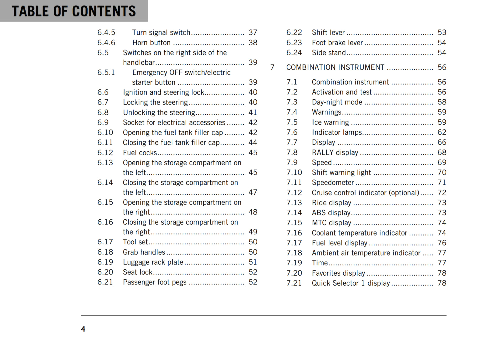 KTM 2020 - 790 ADVENTURE R RALLY - OWNERS MANUAL USER GUIDE