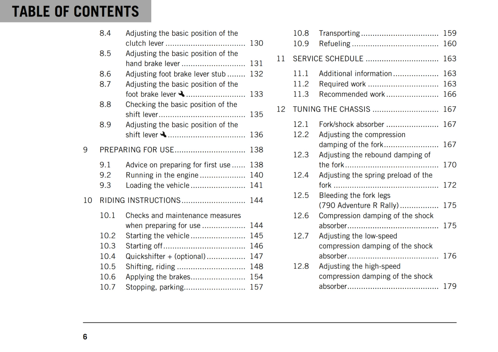 KTM 2020 - 790 ADVENTURE R RALLY - OWNERS MANUAL USER GUIDE
