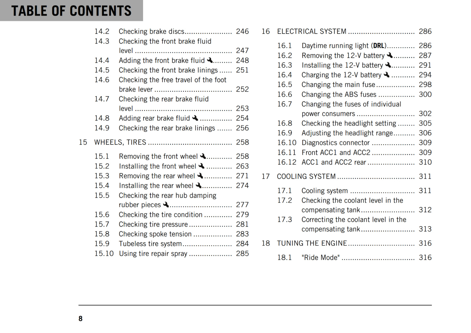 KTM 2020 - 790 ADVENTURE R RALLY - OWNERS MANUAL USER GUIDE