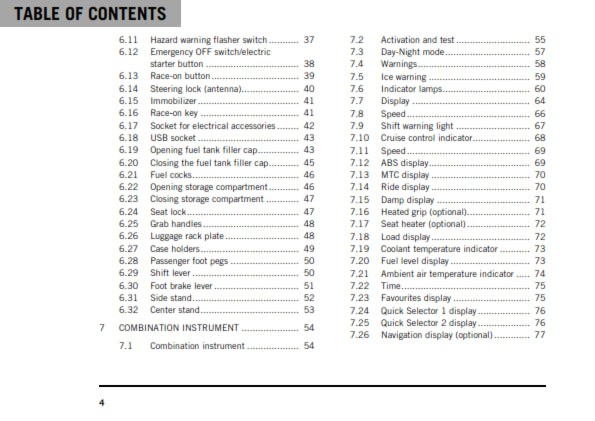 Official KTM 2020 1290 Super Adventure S Owners Manual (Digital & Physical Copy)