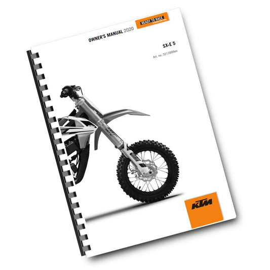 Official KTM 2020 SX-E 5 Owners Manual (Digital & Physical Copy)