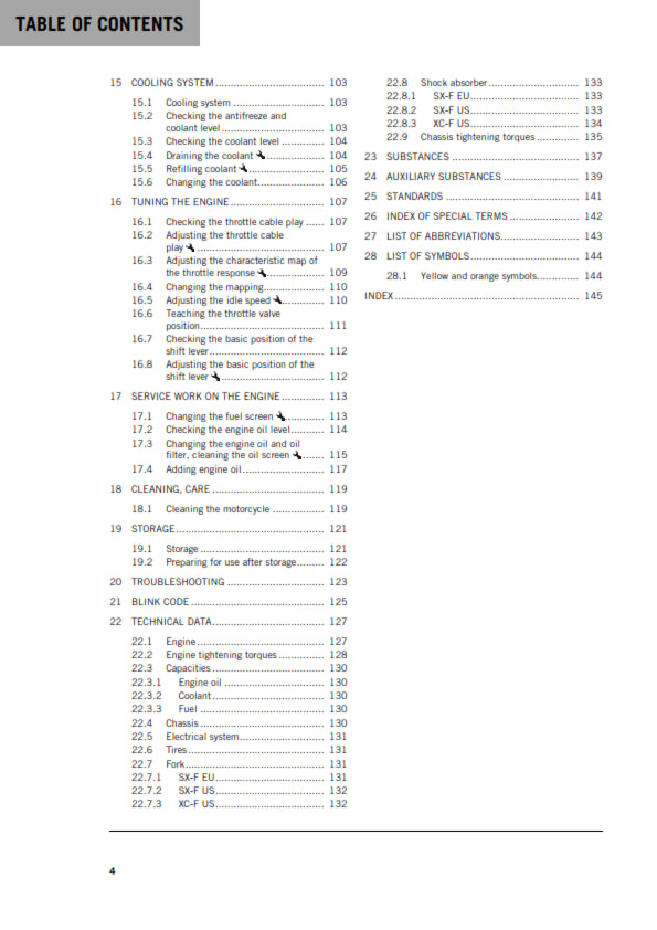 Official KTM 2020 350 SX-F & 350 XC-F Owners Manual (Digital & Physical Copy)