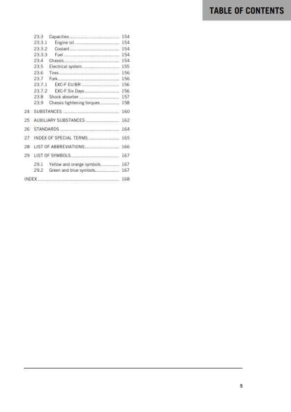 Official KTM 2020 250 EXC-F & EXC-F Six Days Owners Manual (Digital & Physical Copy)