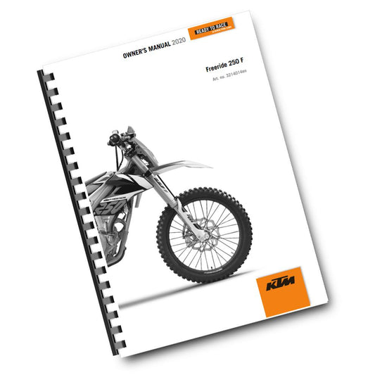 KTM 2020 - FREERIDE 250 F - OWNERS MANUAL USER GUIDE