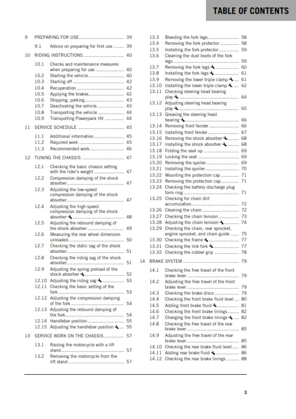Official KTM 2020 Freeride E-XC Owners Manual (Digital & Physical Copy)