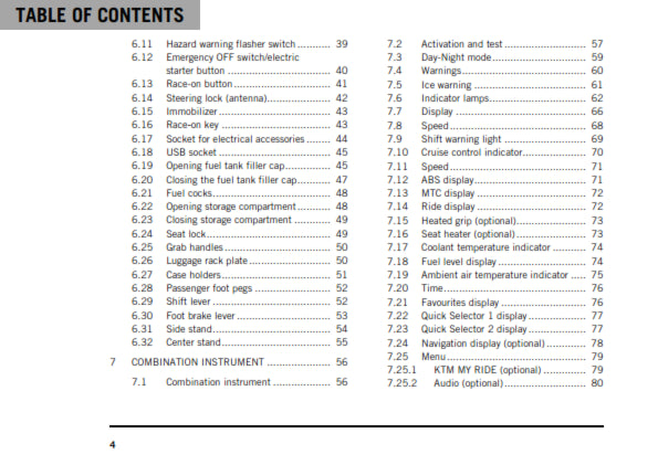 KTM 2020 - 1290 SUPER ADVENTURE R - OWNERS MANUAL USER GUIDE
